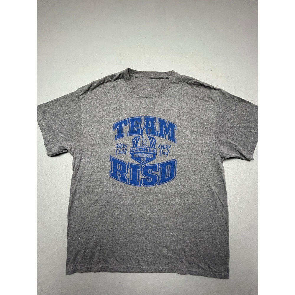 Unbranded Richardson ISD T-Shirt Cotton Blend Heather Gray 2XL Mens